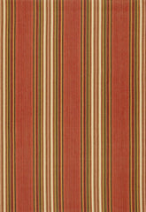 FSchumacher Fabric 3422003 Hamel Stripe Brick