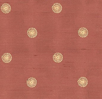 FSchumacher Fabric 3448002 Lucille Dot Embroidery Copper