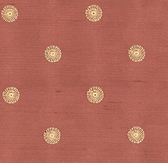 FSchumacher Fabric 3448002 Lucille Dot Embroidery Copper