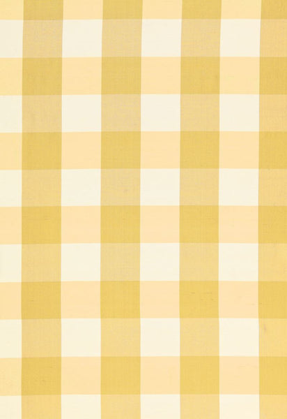 FSchumacher Fabric 3455000 Montgomery Silk Plaid Sunrise