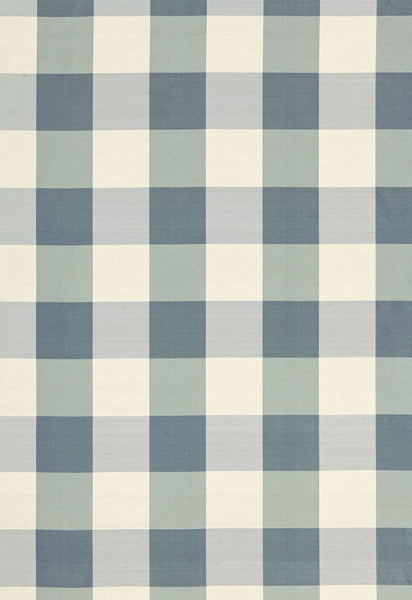 FSchumacher Fabric 3455001 Montgomery Silk Plaid Lakeside