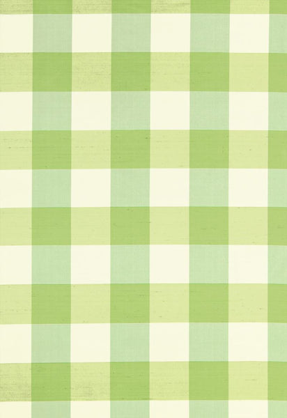 FSchumacher Fabric 3455002 Montgomery Silk Plaid Parrot