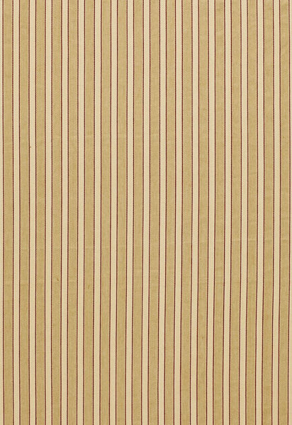 FSchumacher Fabric 3475001 Antique Ticking Stripe Sandalwood