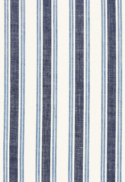 FSchumacher Fabric 3485003 Leah Linen Stripe Sail