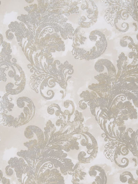 Fabricut Wallpaper 4647704 Audrey Gray Stone