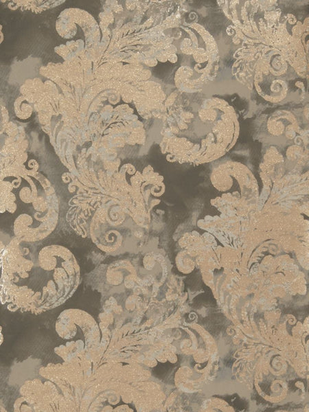 Fabricut Wallpaper 4647705 Audrey Charcoal