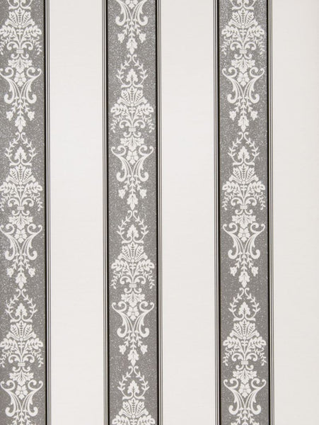 Fabricut Wallpaper 4648105 Kelley Cream Black