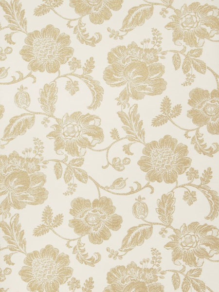 Fabricut Wallpaper 4648302 Greta Ivory Gold