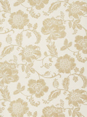 Fabricut Wallpaper 4648302 Greta Ivory Gold