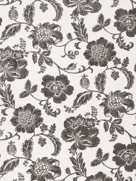 Fabricut Wallpaper 4648304 Greta Cream Black