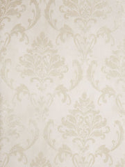 Fabricut Wallpaper 4648501 Meryl Platinum Ivory