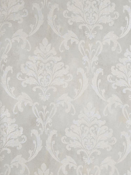 Fabricut Wallpaper 4648502 Meryl Soft Gray