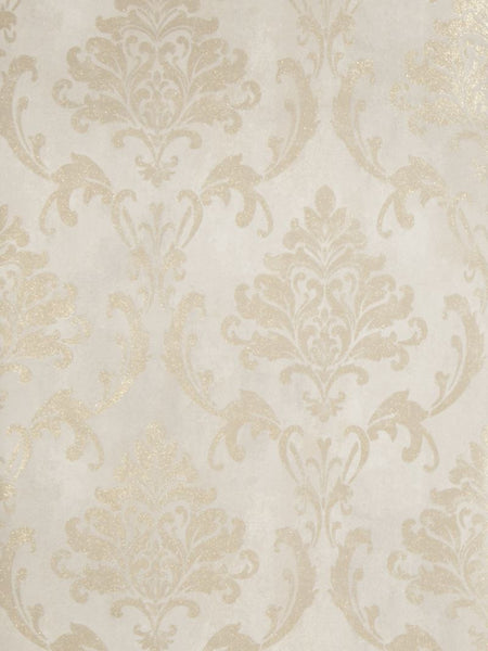 Fabricut Wallpaper 4648504 Meryl Taupe Gold