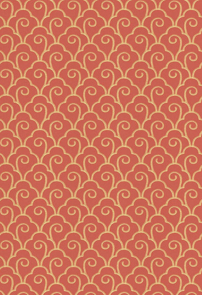 FSchumacher Wallpaper 5001053 Scallop Filigree Lacquer
