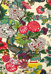 FSchumacher Wallpaper 5001063 Chiang Mai Dragon Alabaster