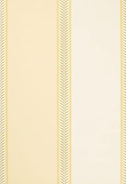 FSchumacher Wallpaper 5002471 Valais Stripe Soft Yellow
