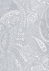 FSchumacher Wallpaper 5003190 Paisley Print Grey
