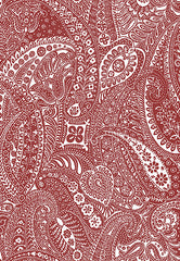 FSchumacher Wallpaper 5003191 Paisley Print Red