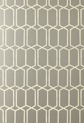 FSchumacher Wallpaper 5003282 Modern Trellis Silver