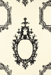 FSchumacher Wallpaper 5003290 Go Baroque Noir &amp; Blanc