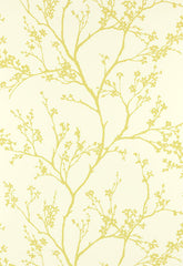 FSchumacher Wallpaper 5003342 Twiggy Soft Chartreuse