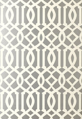 FSchumacher Wallpaper 5003362 Imperial Trellis Silver