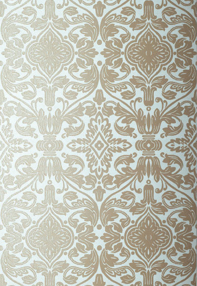 FSchumacher Wallpaper 5003602 Varenna Damask ROBIN'S Egg