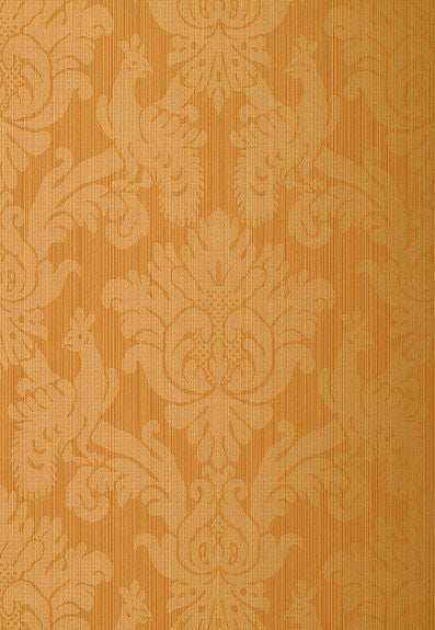 FSchumacher Wallpaper 5003663 Valette Strie Damask Terracotta