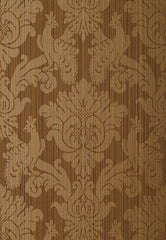 FSchumacher Wallpaper 5003665 Valette Strie Damask Mahogany