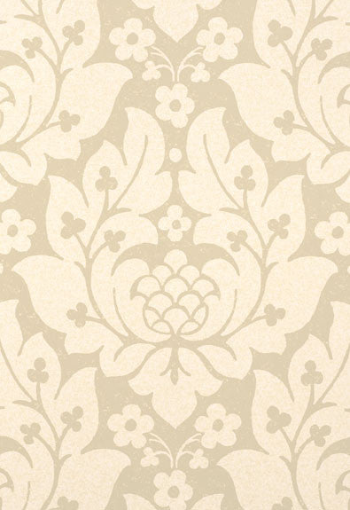 FSchumacher Wallpaper 5003670 Fiore Damask Linen