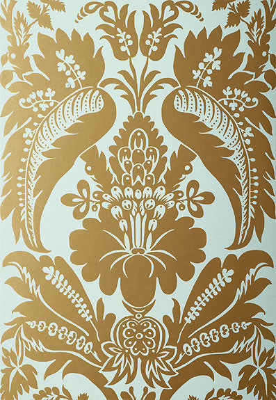 FSchumacher Wallpaper 5003732 Montebello Damask Aqua