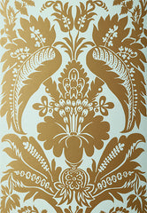 FSchumacher Wallpaper 5003732 Montebello Damask Aqua