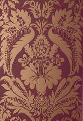FSchumacher Wallpaper 5003734 Montebello Damask Mahogany