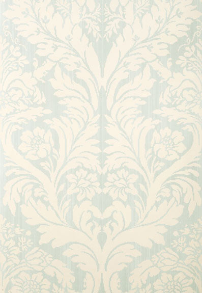 FSchumacher Wallpaper 5003743 Rozzano Damask Seafoam