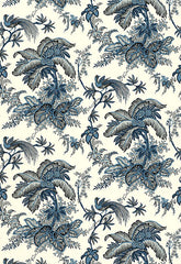 FSchumacher Wallpaper 5004050 Coconut Grove Lapis