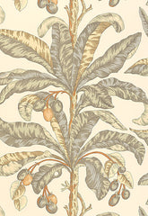 FSchumacher Wallpaper 5004060 Blair House Palm Vanilla &amp; Aqua