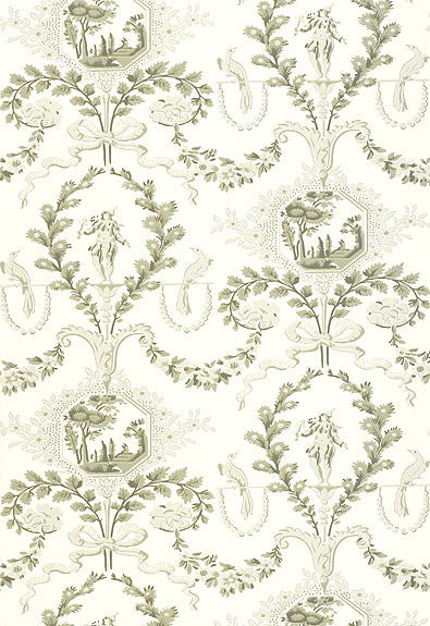 FSchumacher Wallpaper 5004110 Jester Arabesque Grisaille