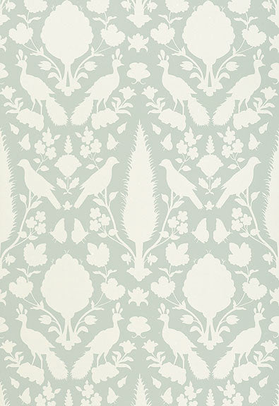 FSchumacher Wallpaper 5004122 Chenonceau Aquamarine