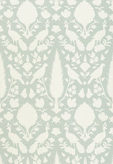FSchumacher Wallpaper 5004122 Chenonceau Aquamarine