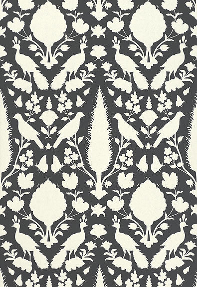 FSchumacher Wallpaper 5004123 Chenonceau Charcoal