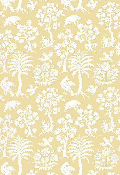 FSchumacher Wallpaper 5004351 Palm Damask Sunlight