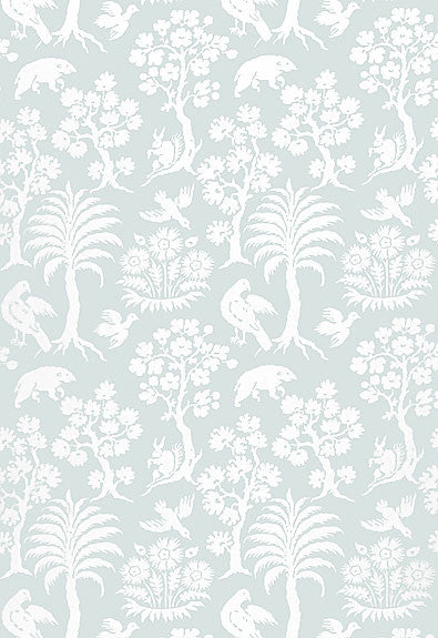 FSchumacher Wallpaper 5004353 Palm Damask Sky