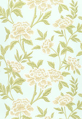 FSchumacher Wallpaper 5004382 Whitney Floral Aqua
