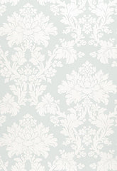 FSchumacher Wallpaper 5004463 Tierni Damask ROBIN'S Egg