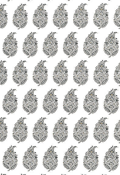 FSchumacher Wallpaper 5004474 Rajasthan Paisley Silver