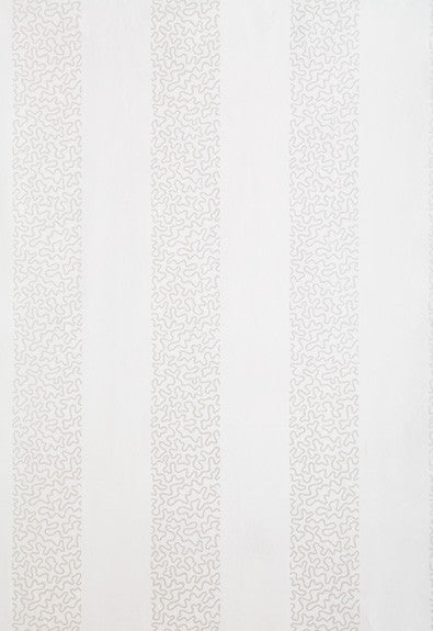 FSchumacher Wallpaper 5004570 Beekman Stripe Pearl