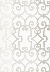 FSchumacher Wallpaper 5005054 Manor Gate Silver