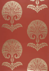 FSchumacher Wallpaper 5005083 Ottoman Flower Paprika