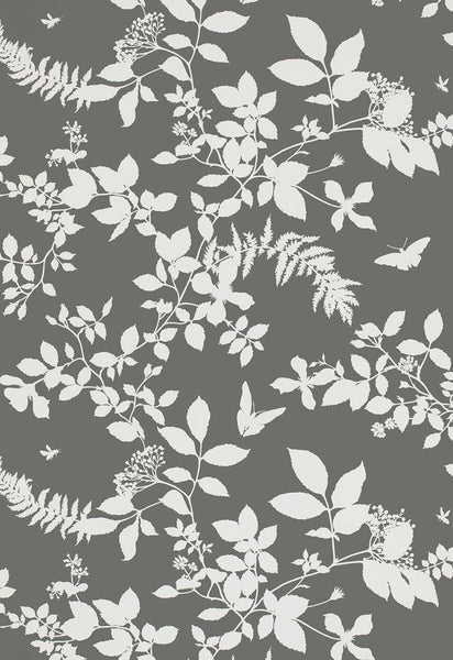 FSchumacher Wallpaper 5005103 Shadow Vine Charcoal