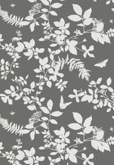 FSchumacher Wallpaper 5005103 Shadow Vine Charcoal